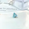 Brincos de Tarraxa Triangulares de Zircônia com Garra em Liga de Titânio F-136 Piercing Labial de Zircônia com Rosca Interna de Titânio G23 Joias para Piercing
