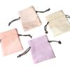 Bolsas de Microfibra de Cuero Sintético Cepillado con Cordón, Embalaje de Gamuza al por Mayor, Bolsas para Guardar Anillos de Joyería al por Mayor en Stock