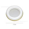 Tapa de Vidrio Transparente Galvanizada Simple para Taza, Portavelas, Taza Vacía para Aromaterapia, Tapa de Aleación para Portavelas de Aromaterapia Casero para Interiores