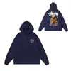 Marca de Moda Extranjera Stu Sudadera Otoño e Invierno Chaqueta con Capucha Casual Holgada para Hombres y Mujeres Parejas Ins