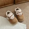 Zapatos de Algodón Retro Birkenstock para Niñas 2026 Nuevas Llegadas de Invierno Zapatos de Algodón Cálidos con Más Terciopelo Zapatos de Algodón Esponjosos