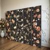 Azulejos de pared para baño retro francés con rosas negras 300x1200 azulejos murales de baño azulejos de flores