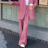Traje Morado para Mujer Otoño e Invierno 2025 Nuevo Cárdigan Multicolor Opcional Talla Grande Traje Holgado Traje de Mujer