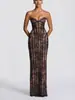 2026 Europeu e Americano Transfronteiriço Slim-Fit Novo Body de Renda Vestido Bodycon Para Festa Pronto Para Envio Vestido Longo com Amarração