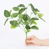Plantas Verdes de Simulación Textura de Red Hojas Fondo Verde Interior Pared Decoración Balcón Ramilletes de Flores Artificiales Plantas de Pasto Persa Hojas Paisajismo