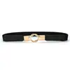 Cinta Elástica Feminina Estilo Coreano, Cinto Decorativo Justo para Vestidos, Cinta de Cintura Versátil e Simples
