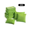 Bolsa de Viaje Transfronteriza Estilo Coreano Juego de 6 Piezas Bolsa de Almacenamiento de Tela Oxford Organizador de Ropa Interior y Sujetadores Bolsa de Almacenamiento para Zapatos Juego de Seis Piezas