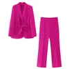 2023 comercio exterior estilo europeo y americano primavera venta al por mayor nuevo cinturón adelgazante de cintura traje chaqueta traje de pantalones casuales mujer