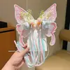 Pasador Grande de Mariposa con Flores de Seda Florales, Pin Lateral, Polilla Fluttering tipo Hada, Dulce Accesorio de Cabello de Princesa, Tocado Estilo Antiguo Hanfu
