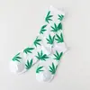Calcetines de Algodón Puro Hoja de Arce para Hombres y Mujeres Pareja Personalizados Versátiles Moda Calle Hip-hop Modernos Deportivos Calcetines de Caña Media Altos