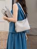 Piel de Vaca de Primera Capa con Textura Natural Bolso de Hombro Casual para Mujer Bolso Cruzado para Viajes Transfronterizos Simple de Cuero Genuino Suave para Mujer