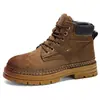 Botas de Trabajo Estilo Británico de Caña Alta Martin para Hombre, Botines Gruesos para Motocicleta Otoño/Invierno, Botas Casuales Retro para Hombre para Exteriores