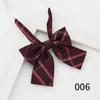 Cuello jk flor a cuadros rayas pajarita pajarita de lazo para mujer rojo red de campus japonés pajarita de lazo bóxer raíz de pluma gigante al por mayor