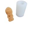 Novo molde para fazer vela aromática em formato de pequeno Buda, molde de silicone para decoração de móveis, produtos de fábrica