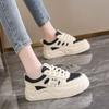 Zapatos Casuales para Niñas 2025 Primavera y Otoño Nuevos Zapatilla con Cordones para Niños Medianos-Grandes Combinación de Colores Zapatos Panda de Punta Redonda para Niñas