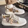 Zapatos para Hombre Nuevos de Primavera y Verano Tendencia Zapatillas de Caña Baja para Hombres y Estudiantes, Zapatillas Casuales de Moda Tejidas de Paja con Suela Gruesa