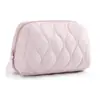 Amazon Nueva Bolsa de Viaje para Cosméticos Bolsa de Cosméticos Acolchada Esponjosa para Mujer Caja de Almacenamiento de Cosméticos Bolsa de Apertura Amplia