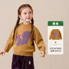 Roupas Infantis Tong Bei 26 Chegadas de Inverno Suéter Pulôver Infantil Mistura de Lã Quente Versátil Doce Malha Top