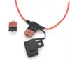 Porta-fusível de carro à prova d'água caixa de fusíveis tipo plug-in porta-fusível de carro PVC com porta-fusível de fio