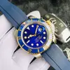 2021 comercio exterior Labor fantasma de agua sala de relojes famosos Oro Moda banda de acero GMT reloj mecánico para hombre Marca Reloj al por mayor