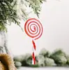 Decoração de muleta de Natal em acrílico Decoração de árvore de Natal pequena muleta pingente de doce de acrílico Decoração de Natal