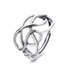 Anillo de Línea Estilo Celebridad de Internet Anillo Abierto Retro Trendy Dongdaemun Coreano
