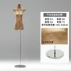 Tienda de ropa maniquí de cuerpo plano original soporte de exhibición maniquí de ventana de medio cuerpo plano de pecho femenino maniquí de papel kraft retro para ropa femenina