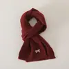 Conjunto de Gorro y Bufanda para Niños Invierno Engrosado Cálido Lana Tejido Estilo Coreano Bufanda de Estilo Conjunto de Dos Piezas Moderno