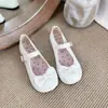 Novidade Verão 2026 Sapatos Mary Jane Rasos de Bico Redondo para Uso ao Ar Livre, Versáteis Estilo Borboleta Japonês Jk Sapatos Fofos de Couro