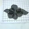 Novos Acessórios Dinâmicos de Borboleta com Strass de Camada Dupla Tridimensional para DIY, Enfeites de Cabelo, Charms de Cristal para Sapatos, Decorações de Sapatos, Acessórios de Vestuário