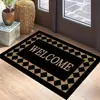 Alfombrilla de Piso con Forma de Letra de Palmera de Coco Artificial de Venta Caliente Transfronteriza para Entrada, Felpudo Raspador de Barro y Eliminador de Polvo, Felpudo de Entrada Engrosado Antideslizante