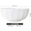 Tigela de Porcelana Branca Jingdezhen Simples Doméstica Cerâmica Tigela de Jantar Grande Tigela de Macarrão Panela de Sopa Tigela Pequena de Sopa Refeição de Hotel Clube