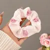 Verano Super Hada Dulce Encaje Anillo Grande para el Pelo Pequeño Fresco 2024 Nuevo de Aspecto Elegante Lazo Floral para el Pelo
