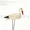 Amazon Transfronterizo Plástico Artificial Grulla Blanca Decoración de Paisaje de Jardín al Aire Libre Grulla de Cresta Roja Moldeada por Soplado