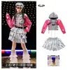 Ropa de Baile Jazz para Niñas Hip-Hop Genial y Guapo Traje de Street Dance para Niña Moda Ropa de Jazz para Escenario y Pasarela Infantil