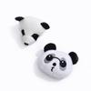 Broche de cabeza de panda pequeño creativo, muñeco de panda plano tridimensional de dibujos animados, accesorios de ropa, zapatos y calcetines DIY al por mayor