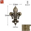 Pegatinas Metálicas para Esquinas Piezas Decorativas de Aleación de Zinc Pegatinas para Esquinas de Cajas de Madera Piezas Metálicas Accesorios para Muebles DIY Soportes de Esquina