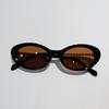 Retro Negro Oval Marco Grande 2023 Estilo Coreano Nuevo Vacaciones gm Gafas de Sol para Mujer Europeo y Americano de Alta Gama ins Gafas de Sol