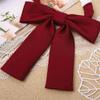[Corbata de Lazo Plana Grande de Mango Largo] Corbata de Lazo para Camisa Uniforme Jk Camisa Cuello Flor Uniforme Escolar Estudiante Femenino Uniforme de Licenciatura Graduación