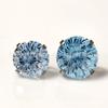 F136 Aleación de Titanio Forma de Arco Fondo Fuegos Artificiales Broca Facetada Arete Stud para Hélice Auricular Stud para Hueso del Oído 7mm Rosca Interna Joyería con Engaste de Garras Cabeza