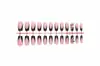Adesivos de Unha Vestíveis Estilo Francês, Adesivos de Manicure, Unhas Postiças Doces Cereja com Diamante, Unhas Prontas, Exclusivamente para Exportação