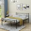 Cama de Hierro Simple Estilo Europeo Muebles para Dormitorio Principal Cama Doble con Marco de Hierro Apartamento Casa de Alquiler Adulto Cómodo Popular en Internet Marco de Cama