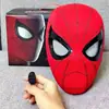 Casco de Spider-Man Transfronterizo con Ojos Móviles, Máscara Eléctrica con Luz Intermitente, Casco de Cosplay para Halloween