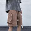 Pantalones cortos de mezclilla de trabajo para hombre, de verano, finos, de marca de moda, informales, de talla grande, holgados, de talla grande