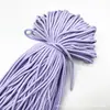 Em Estoque 5mm Poliéster Colorido Padrão de Bolinhas Cordão Trançado Alça de Bolsa Artesanal DIY Corda de Guarda-chuva Chaveiro Corrente de Celular
