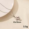 Nuevo y moderno colgante geométrico con textura de acero inoxidable, collar de acero de titanio al vacío con galvanoplastia de 18 quilates, joyería