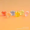 Acessórios de resina de cogumelo luminoso de sete cores Material de cola cremosa artesanal DIY Enfeites de luz noturna de desenho animado Acessórios de decoração