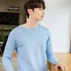 Suéter Pulóver de Pico para Hombre Otoño/Invierno 2023 Suéter de Pico para Hombre talla extra Manga Larga Camisa Base Básica de Punto