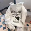 Sudadera con capucha de marca hip-hop retro americana de moda con araña para hombre, nueva chaqueta de invierno hip-hop con ambiente de alta calle para pareja