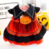 Roupas para Cachorro Primavera e Outono Gato Princesa Halloween Véu Preto Tração Lolita Cachorro Pequeno Teddy Pet 4278